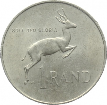 Südafrika 1 Rand 1967 - Dr. Verwoerd - English Legend